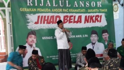 Bertajuk Jihad Bela NKRI, GP Ansor Kramat Jati Gelar Pengajian Bulanan di Masjid Assyakirin Jaktim