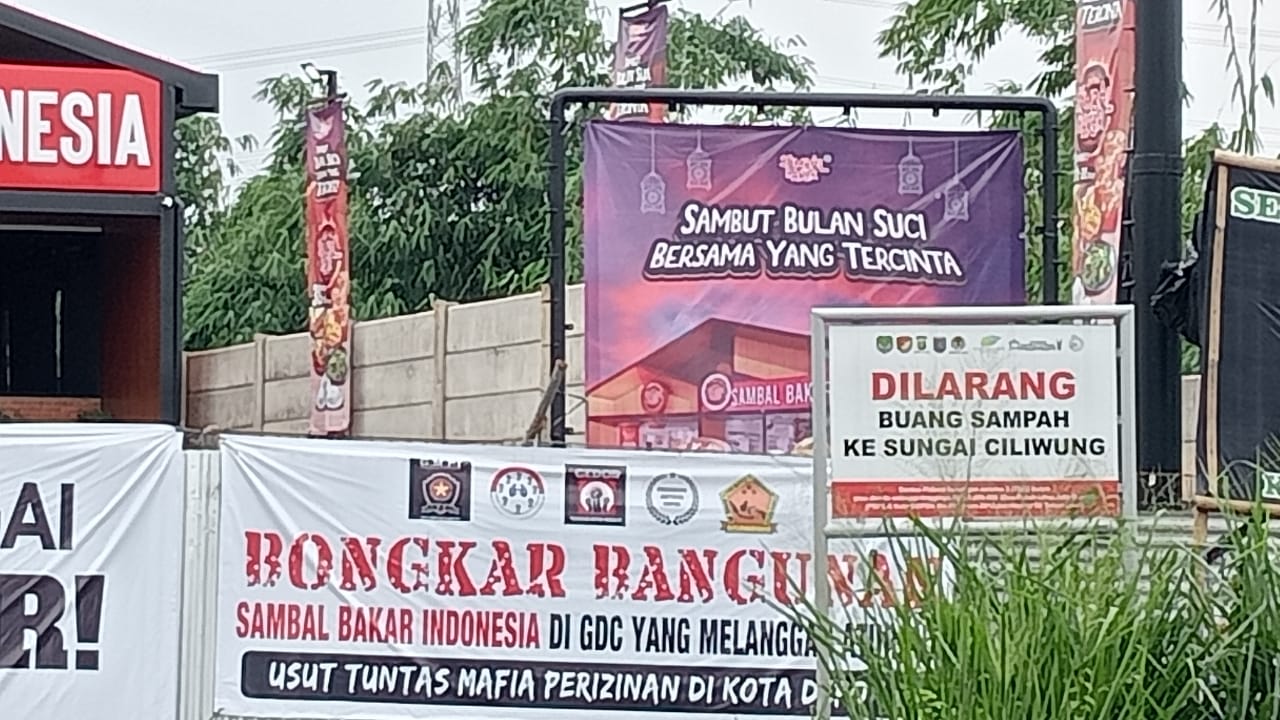 12 Elemen Depok Tetap Menuntut Bongkar Bangunan SBI Yang Melanggar GSS Ciliwung
