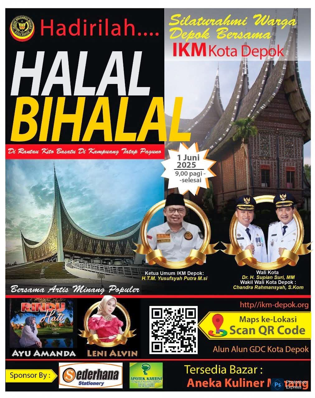 Halalbihalal Ikatan Keluarga Minang Kota Depok, Ajak Warga Minang dan Masyarakat Sambung Rasa Lewat Budaya