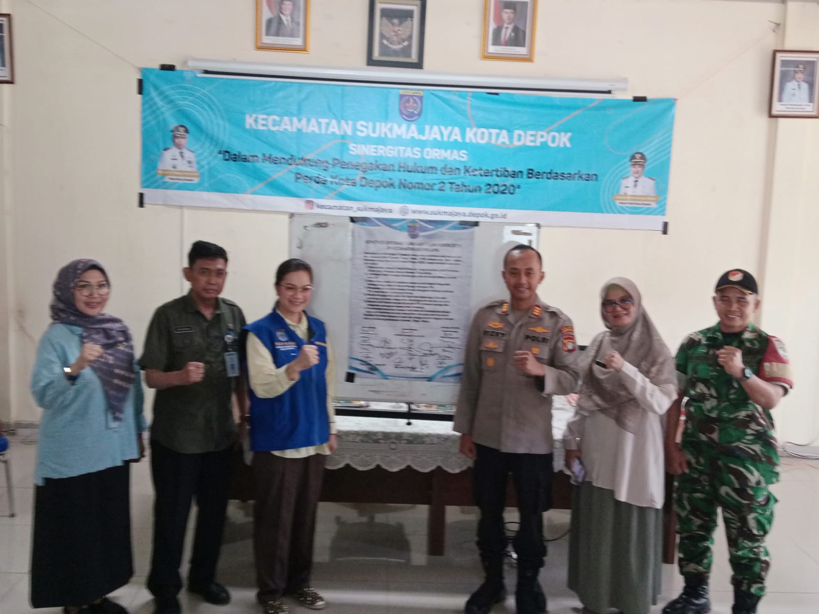 Hari Pertama Kerja Camat Sukmajaya Christine Desima Arthauli, Langsung Kawal Program Kawasan Tanpa Rokok