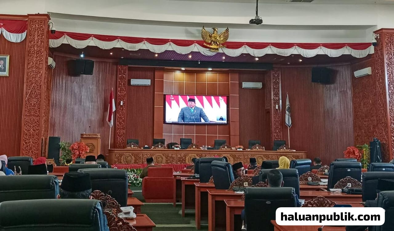 Sidang Paripurna DPRD Kota Depok dalam Rangka Dengarkan Pidato Kenegaraan Presiden RI