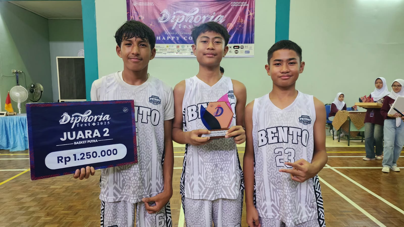 Turnamen Basket Diphoria Fest 2025: SMP Bento Putra Raih Juara 2