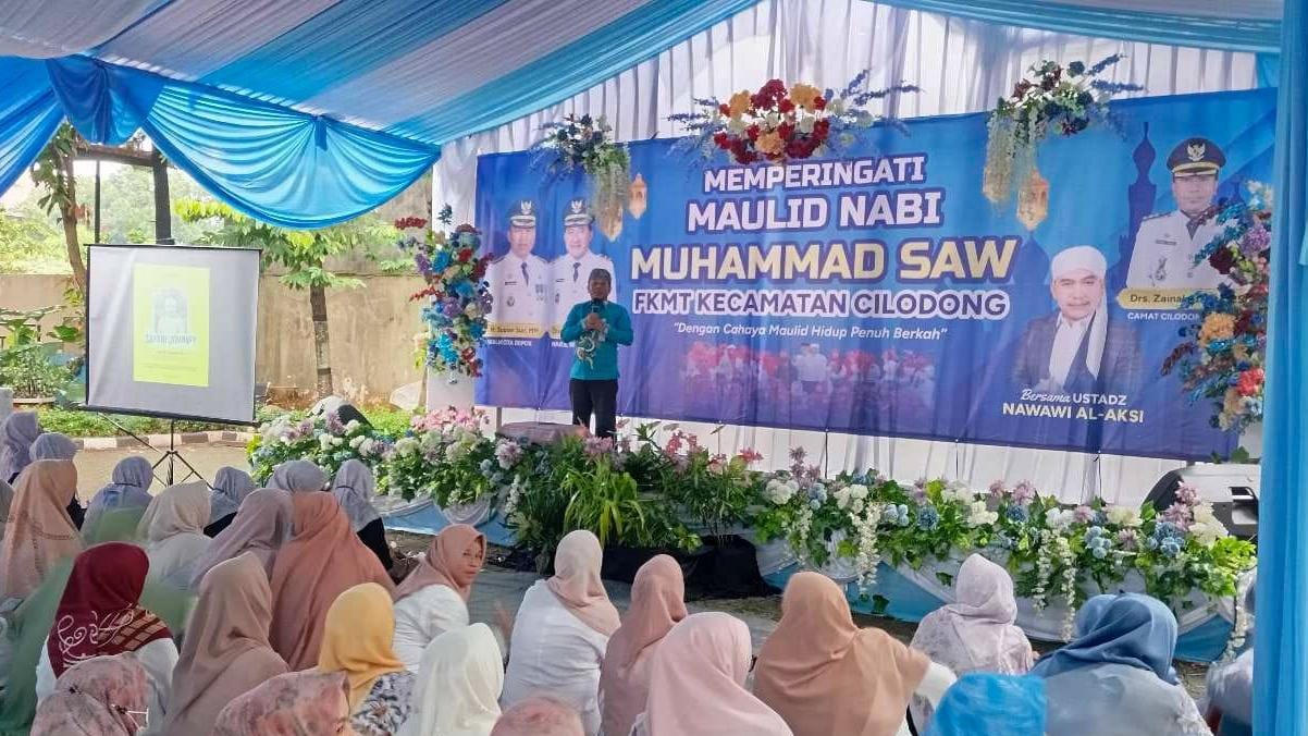 Maulid Nabi Muhammad SAW, Camat Cilodong, Zaenal Arifin: Pentingnya Jaga Ukhuwah, Jangan Terpecah Karena Perbedaan