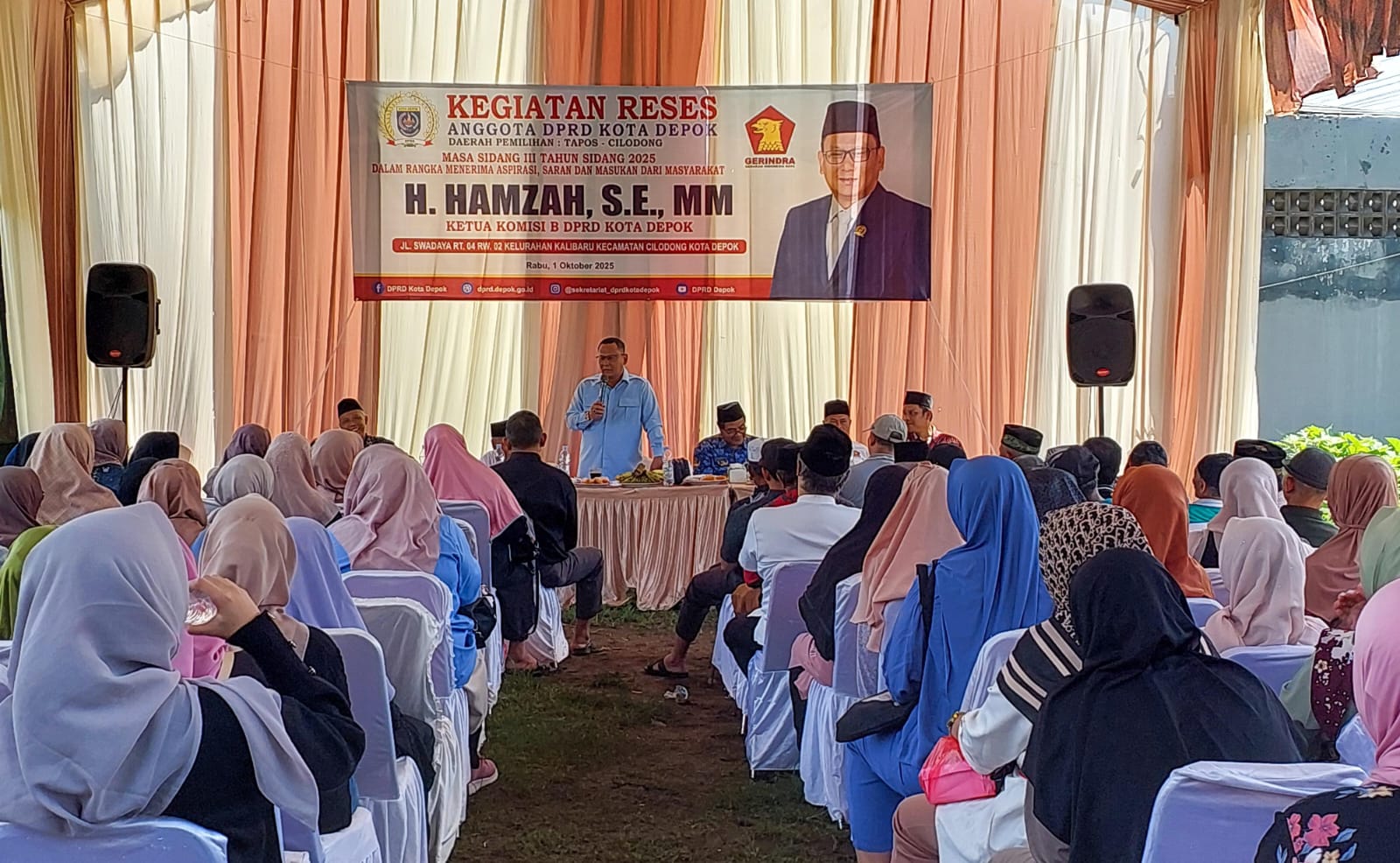 Ketua Komisi B DPRD Depok, Hamzah: Serap Aspirasi Warga Kalibaru dan Kawal Program Wali Kota