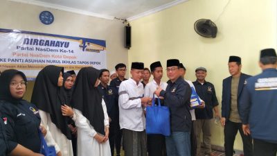 Dewan Pimpinan Daerah Partai NasDem Kota Depok Berbagi Kebahagiaan di HUT Ke-14