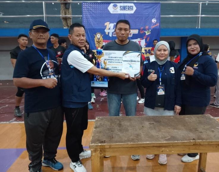 Meriahkan HUT ke-14 DPD NasDem Depok Gelar Turnamen Bola Voli