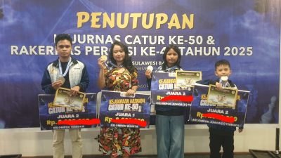 Bawa Pulang Medali Perak Kejurnas Catur ke-50, Depok Kirim Dua Bintang Muda ke Panggung Nasional